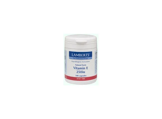 LAMBERTS NATURAL VIT E 250iu-Caps 100 - Βιταμίνη E στο Pharmakeio Online