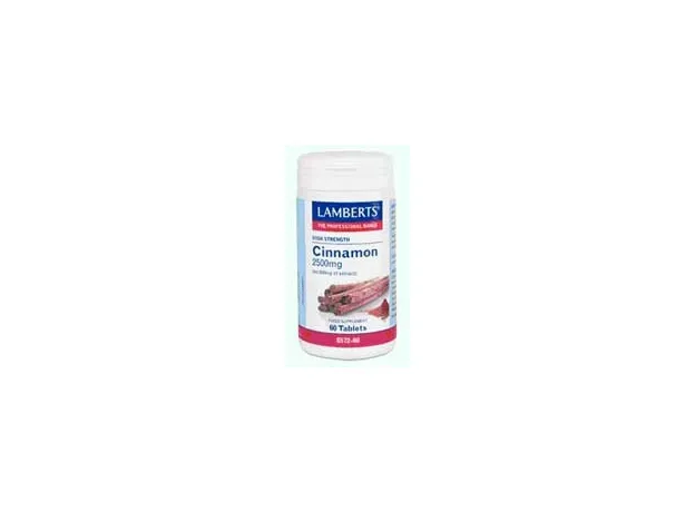 LAMBERTS CINNAMON 2500mg 60tabs ΚΑΝΕΛΛΑ - Βοηθήματα για σακχαρώδη διαβήτη στο Pharmakeio Online