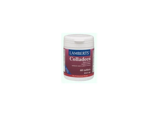 LAMBERTS COLLADEEN Double Strength Anthocyanidins -Tabs 60 για το κολλαγόνο του δέρματος - Μαλλιά-δέρμα-νύχια στο Pharmakeio Online