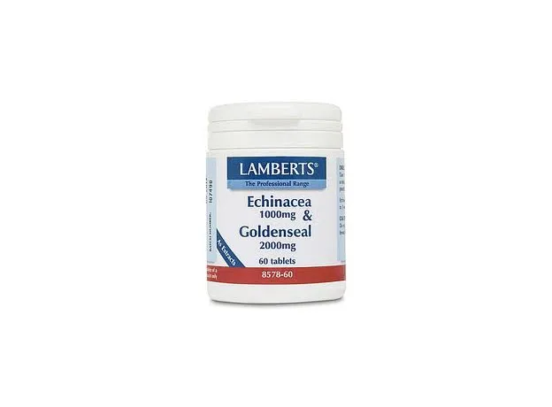 LAMBERTS Echinacea 1000mg and Goldenseal 2000mg ενίσχυση ανοσοποιητικού - Ενίσχυση άμυνας στο Pharmakeio Online