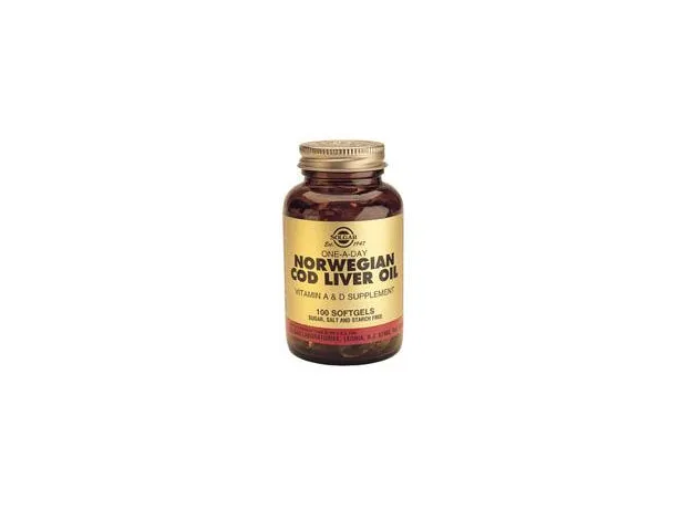 Νorwegian Cod Liver Oil 100 Softgels Solgar - Λιπαρά οξέα- Ω3-Ω6-Ω9 στο Pharmakeio Online