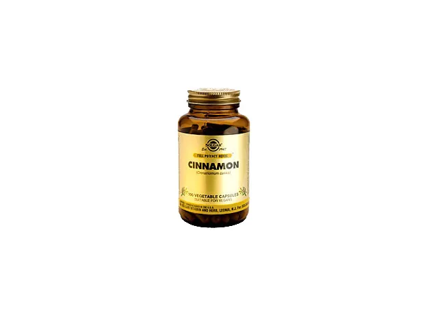 CINNAMON veg.caps 100s Solgar - Βοηθήματα για σακχαρώδη διαβήτη στο Pharmakeio Online
