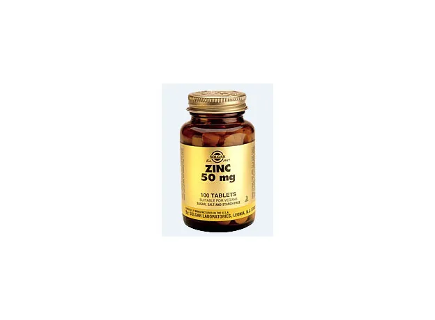 ZINC GLUCONATE 50mg tabs 100s Solgar - Ψευδάργυρος στο Pharmakeio Online