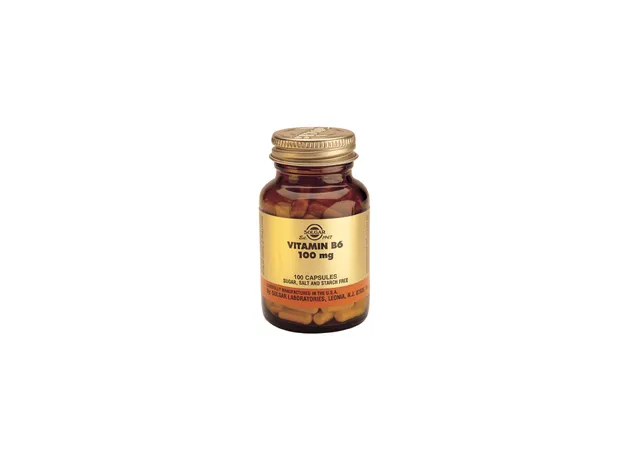 Vitamin B6 100 mg 100 caps  Solgar - Βιταμίνη Β στο Pharmakeio Online