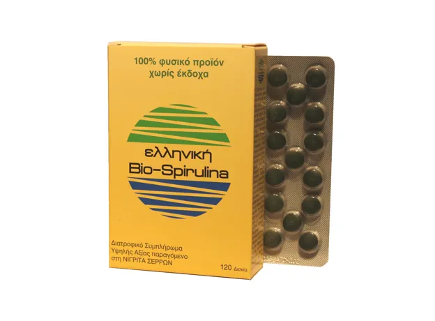 Ελληνική Βιο-Σπιρουλίνα 120 δισκίων των 400mg - ΣΠΙΡΟΥΛΙΝΑ στο Pharmakeio Online