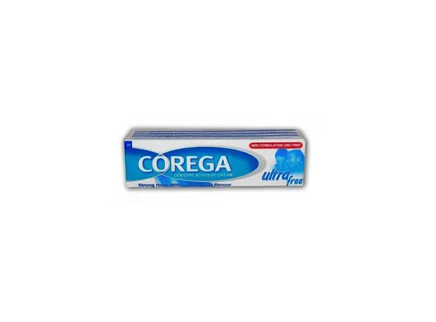 Corega Ultra Free Στερεωτική κρέμα οδοντοστοιχιών 40g - Περιποίηση οδοντοστοιχειών στο Pharmakeio Online