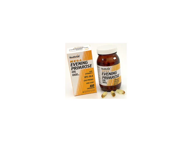 Health Aid Evening Primrose Oil 1000mg + Vitamin E vegetarian 30caps - Λιπαρά οξέα- Ω3-Ω6-Ω9 στο Pharmakeio Online