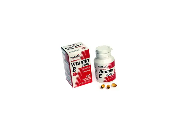 Health Aid Vitamin E 200iu Natural vegetarian capsules 60s - Αντιοξειδωτικά στο Pharmakeio Online