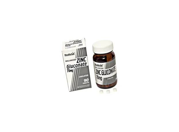 Health Aid Zinc Gluconate 70mg (10mg elemental Zinc) tablets 90s - Ψευδάργυρος στο Pharmakeio Online