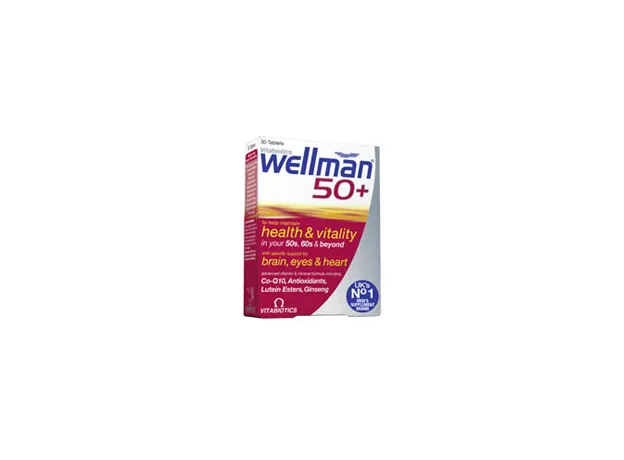 WELLMAN 50+ 30caps Vitabiotics - Ενέργεια-Τόνωση στο Pharmakeio Online
