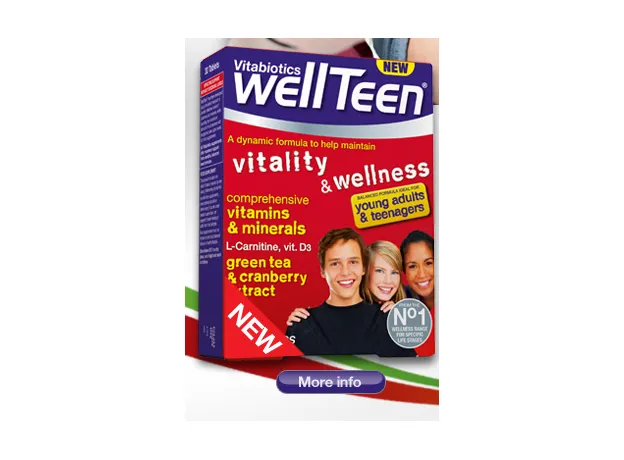 Wellteen 30 tabs για εφήβους Vitabiotics - Παιδικά συμπληρώματα στο Pharmakeio Online