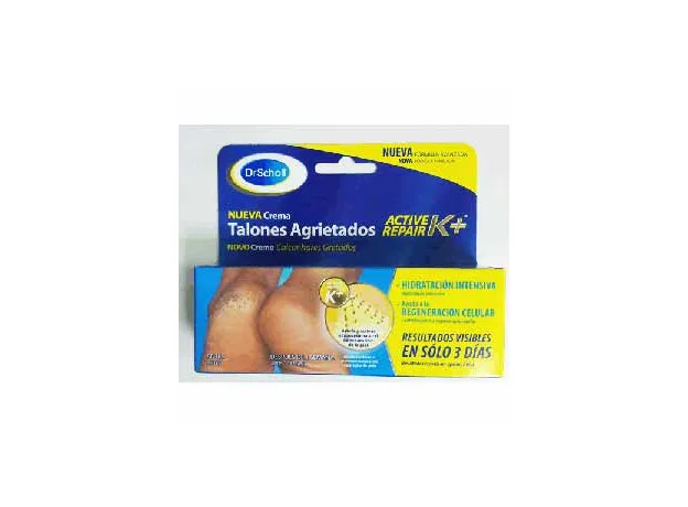 Dr Scholl Κρέμα Ανάπλασης Για Σκασμένες Πτέρνες Active Repair K+ - Ξηρά σκασμένα πόδια στο Pharmakeio Online