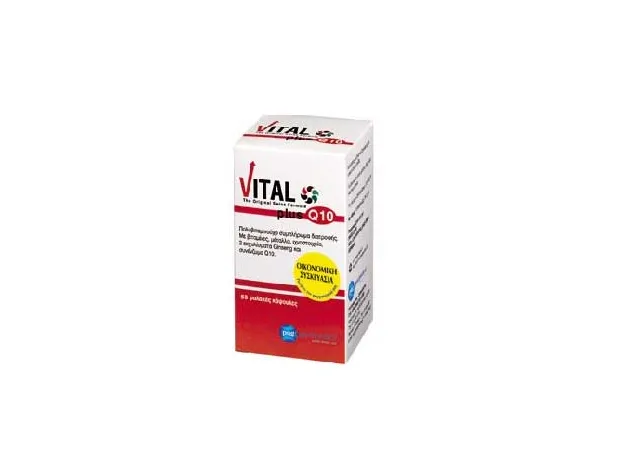 VITAL PLUS Q10 , 60 κάψουλες - Ενέργεια-Τόνωση στο Pharmakeio Online