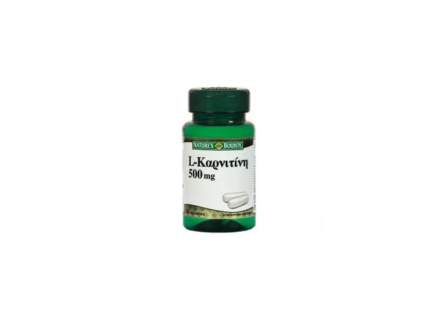 Nature's Bounty L-Carnitine 500mg 30ταμπλέτες - Αμινοξέα στο Pharmakeio Online