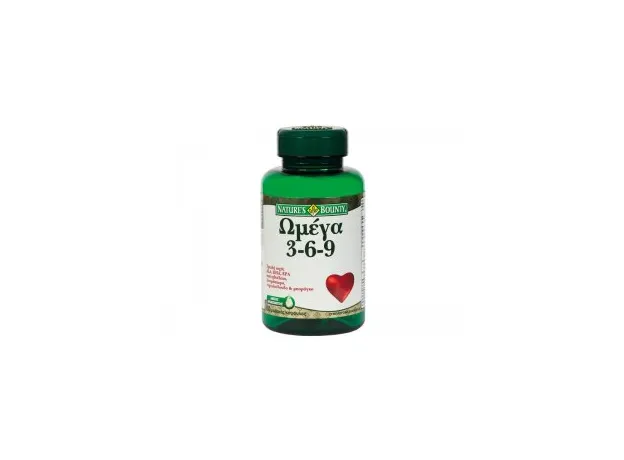 Nature's Bounty Omega 3-6-9 60μαλακές κάψουλες - Λιπαρά οξέα- Ω3-Ω6-Ω9 στο Pharmakeio Online
