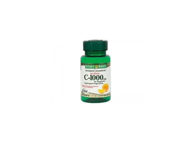 Nature's Bounty Vitamin C 1000mg 60ταμπλέτες (ελεγχόμενης αποδέσμευσης) - Βιταμίνη C στο Pharmakeio Online