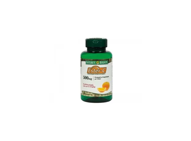 Nature's Bounty Vitamin Ester C 500mg 90ταμπλέτες - Ενίσχυση άμυνας στο Pharmakeio Online