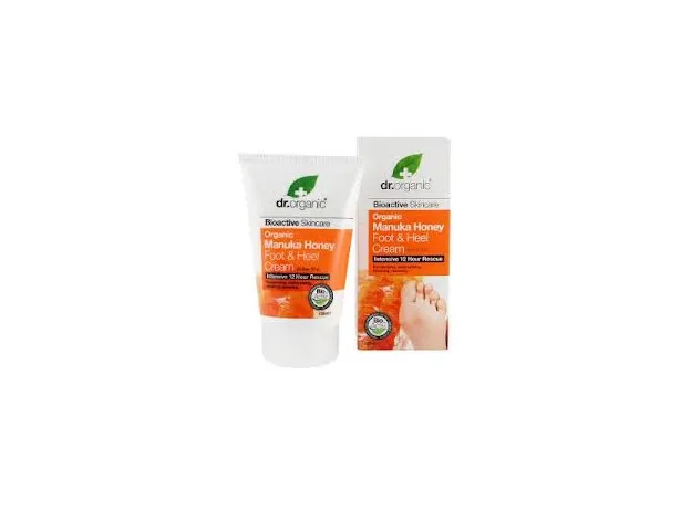 Dr.Organic Manuka Honey Foot & Heel Cream 125ml - Ξηρά σκασμένα πόδια στο Pharmakeio Online