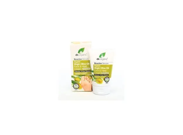 Dr.Organic Olive Oil Foot & Heel Cream 125ml - Ξηρά σκασμένα πόδια στο Pharmakeio Online