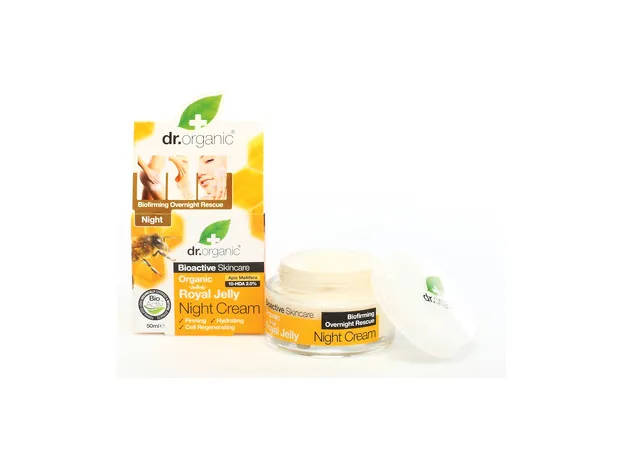Dr.Organic Royal Jelly Night Cream 50ml - Σύσφιξη στο Pharmakeio Online