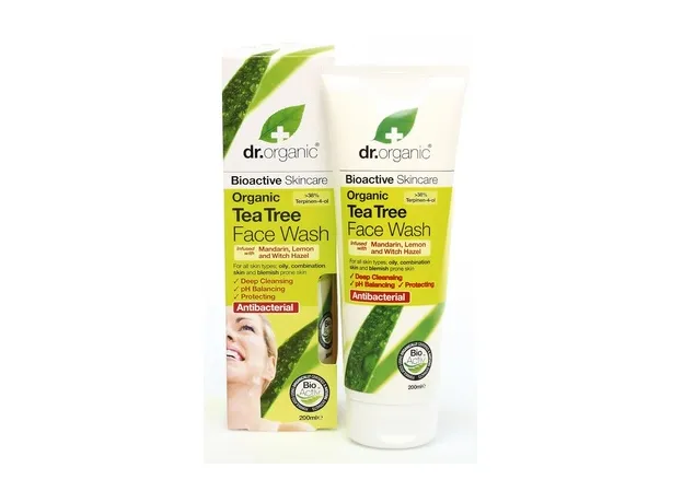 Dr.Organic Tea Tree Face Wash 200ml - Καθαρισμός στο Pharmakeio Online