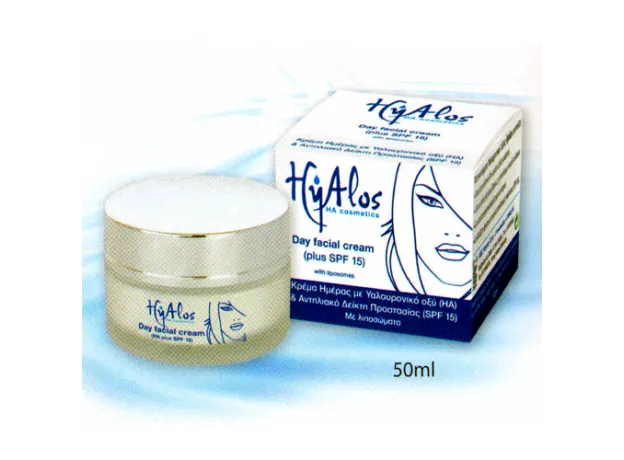 Κρέμα Ημέρας-Hyalos Day Cream, SPF 15, 50ml Κρέμα Ημέρας με υαλουρονικό οξύ - Υαλουρονικό οξύ στο Pharmakeio Online