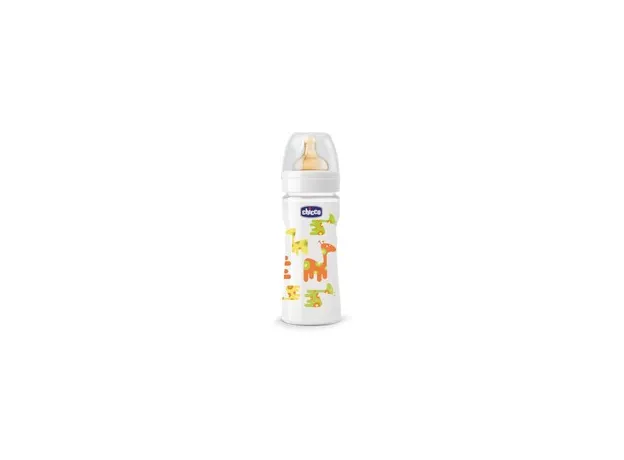 Chicco Μπιμπερό γυάλινo 250ml ΘΚαουτ. Nature Glass 0% BPA Με Σχέδια - Μπιμπερό στο Pharmakeio Online