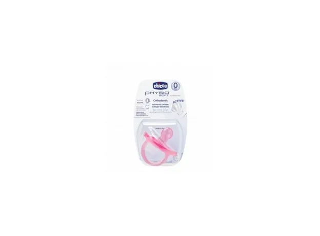 Chicco Πιπίλα όλο σιλικόνη Physio Soft 0+ Ρόζ - Πιπίλες στο Pharmakeio Online