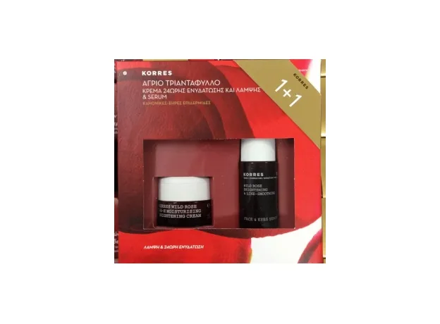 Korres Set Άγριο Τριαντάφυλλο για Κανονικές Ξηρές Επιδερμίδες 40ml & Δώρο το Serum για Πρόσωπο & Μάτια 30ml - Πρώτες ρυτίδες στο Pharmakeio Online