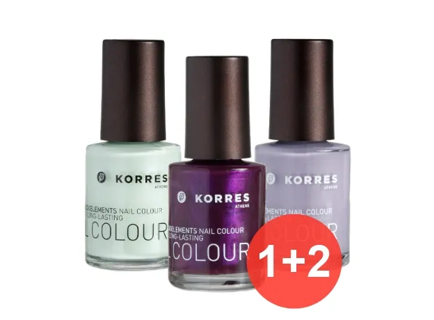 KORRES Set  Βερνίκια Νυχιών 3 τεμάχια Ethnic Style (1+2 δώρο) - Μανό στο Pharmakeio Online