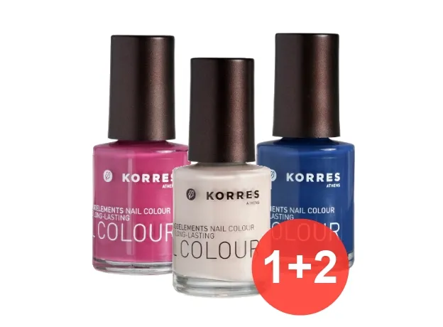 Korres Set  Βερνίκια Νυχιών 3 τεμάχια Cool Nights (1+2 δώρο) - Μανό στο Pharmakeio Online