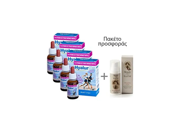 ABC KINITRON Πακέτο 4 τμχ Hyaluron 30 ml - Υαλουρονικό οξύ στο Pharmakeio Online
