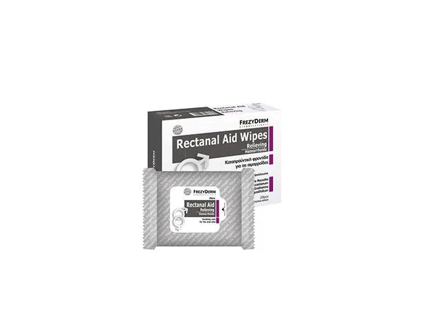 FREZYDERM Rectanal Aid Wipes 20 τμχ  για καθαρισμο και αμεση ανακούφιση των αιμορροίδων - Αιμορροίδες στο Pharmakeio Online