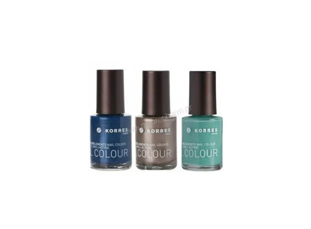 Korres - Nail Colour Set Blue-Taupe-Green 1+2 ΔΩΡΟ - Μανό στο Pharmakeio Online