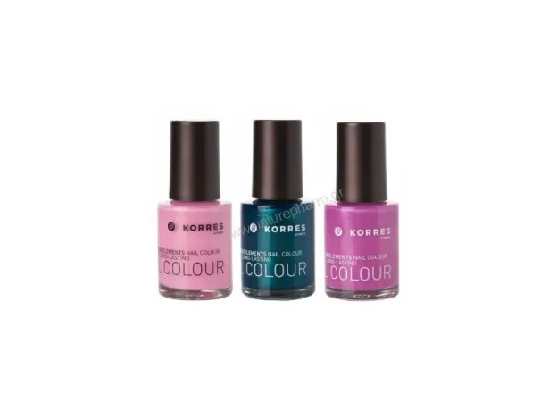 Korres - Nail Colour Set "Pink- Green-Purple" 1+2 ΔΩΡΟ - Μανό στο Pharmakeio Online