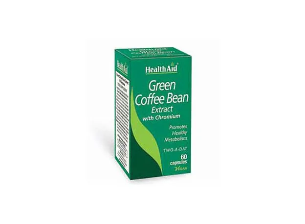 Health aid Green Coffee Bean Extract 60 caps - Μείωση λίπους-όρεξης στο Pharmakeio Online