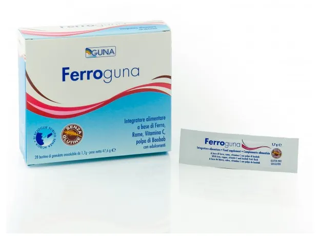 FERROGUNA 28 φακελλάκια GUNA - Σίδηρος στο Pharmakeio Online