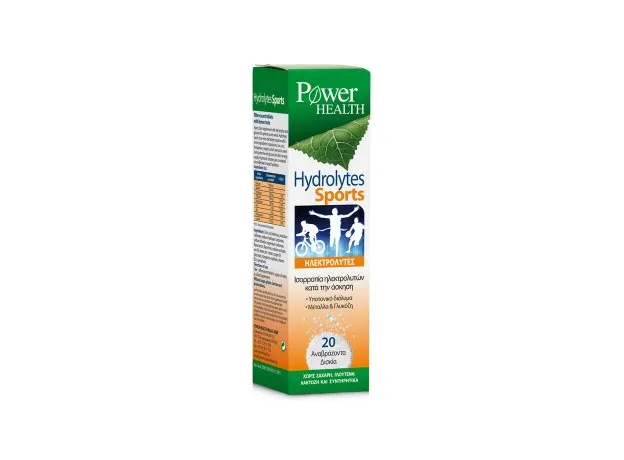 POWER HEALTH Hydrolytes Sport Ηλεκτρολύτες 20 Αναβράζοντα Δισκία - Μέταλλα-Ιχνοστοιχεία στο Pharmakeio Online