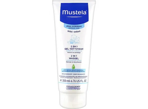 Mustela 2 in 1 Cleansing Gel Body and Hair 200ml - Καθαρισμός στο Pharmakeio Online