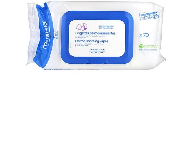 Mustela Dermo-Soothing Wipes Delicately Fragranced 70τμχ - Αλλαγή πάνας- ερεθισμοί στο Pharmakeio Online