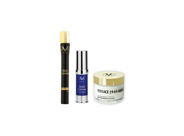 VERSACE 19.69 Premium Caviar Eye Cream 15ml & Κρέμα με Κολλαγόνο και Ρόδι 50ml & ΔΩΡΟ Ορός Premiun Caviar 30ml - Super προσφορές! στο Pharmakeio Online
