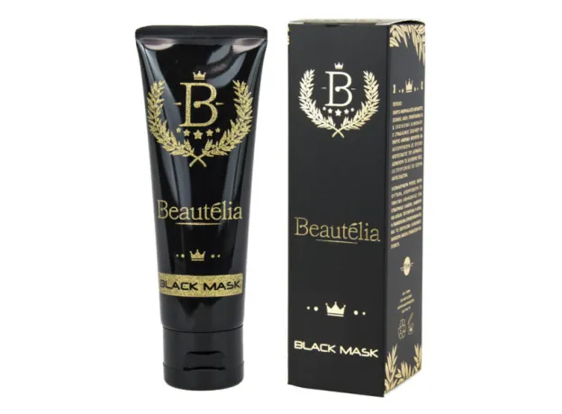 Powerpharm Black Mask Beautelia 75ml μαύρη μάσκα για πεντακάθαρο πρόσωπο - Ακμή στο Pharmakeio Online