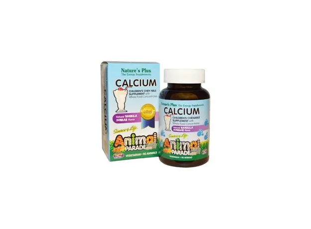 Nature's Plus Animal Parade Calcium with Natural vanilla sundae Flavor 90animals - Παιδικά συμπληρώματα στο Pharmakeio Online