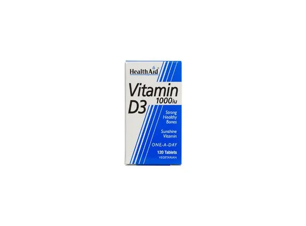 Health Aid Vitamin D3 1000IU 120veg.caps - Βιταμίνη D στο Pharmakeio Online