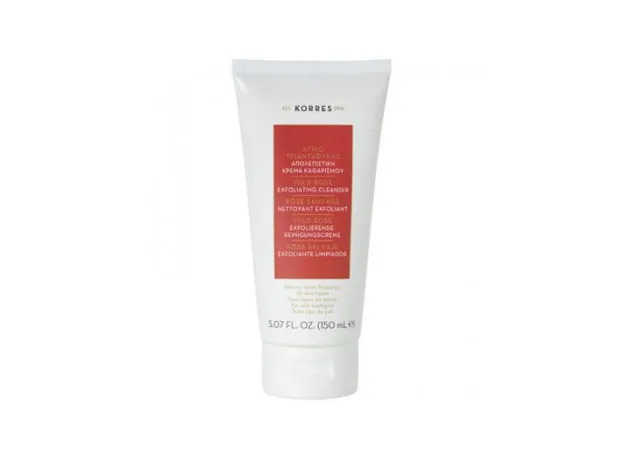 Korres Απολεπιστική Κρέμα Καθαρισμού Για Λάμψη, Για Όλους τους Τύπους Δέρματος Άγριο Τριαντάφυλλο, 150ml - Απολέπιση στο Pharmakeio Online