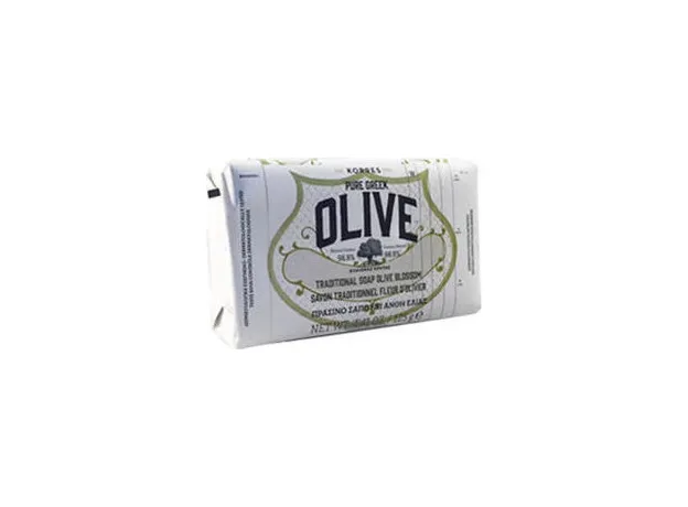 KORRES Pure Greek Olive Πράσινο Σαπούνι Άνθη Ελιάς - 125 gr. - Super προσφορές! στο Pharmakeio Online