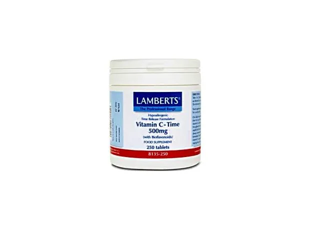 Lamberts Vitamin C Time Release 500mg 250tabs - Βιταμίνη C στο Pharmakeio Online
