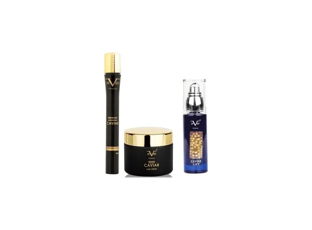 Versace Promo Pack με Caviar Lift Συσφικτικός Ορός Λίφτινγκ, 30ml, Premium Caviar Luxe Cream Συσφικτική Κρέμα Προσώπου, 50ml & Premium Caviar Serum Συσφικτικός Ορός Προσώπου, 30ml - Super προσφορές! στο Pharmakeio Online