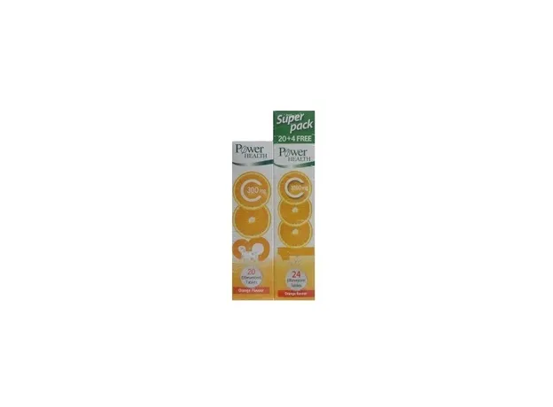Power Health Vitamin C 1000mg 24αναβ.δισκία + ΔΩΡΟ Vitamin C 300mg 20αναβ.δισκία - Βιταμίνη C στο Pharmakeio Online