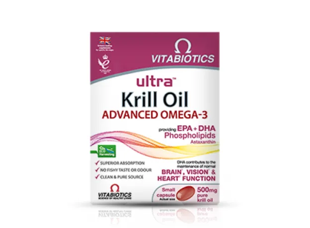 VITABIOTICS ULTRA KRILL OIL 500mg 30CAPS - Λιπαρά οξέα- Ω3-Ω6-Ω9 στο Pharmakeio Online